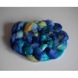 Mèche de laine teinte...