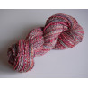 écheveau de laine mérinos et soie teint et filé à la main