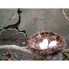 Le nid de la Fée des bois : objet déco en fil d'art